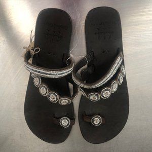Global Girls sandals hand made in Kenya! New with tags from Sundance